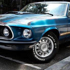 Ford Mustang GT Cobra auto blauw van Celisze. Photography