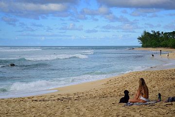 La fille et son chien sur Frank's Awesome Travels