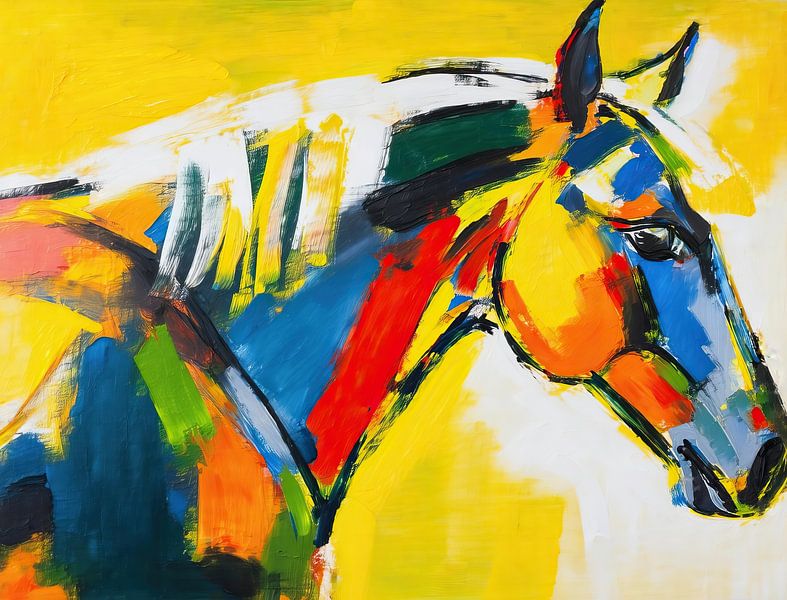 Art équestre aux couleurs vives par La collection ARTEO