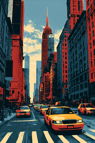 Yellow Cabs in Manhattan