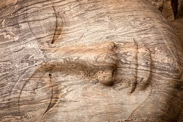 Stenen Boeddhabeeld, Polonnaruwa, Sri Lanka van Peter Schickert