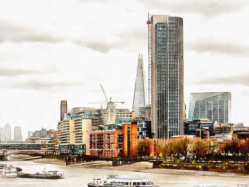 South Bank rivier de Theems Londen