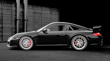 Porsche 911 GT3 Type 997 en noir foncé sur aRi F. Huber