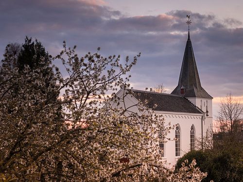 Picturesque village church in Elden