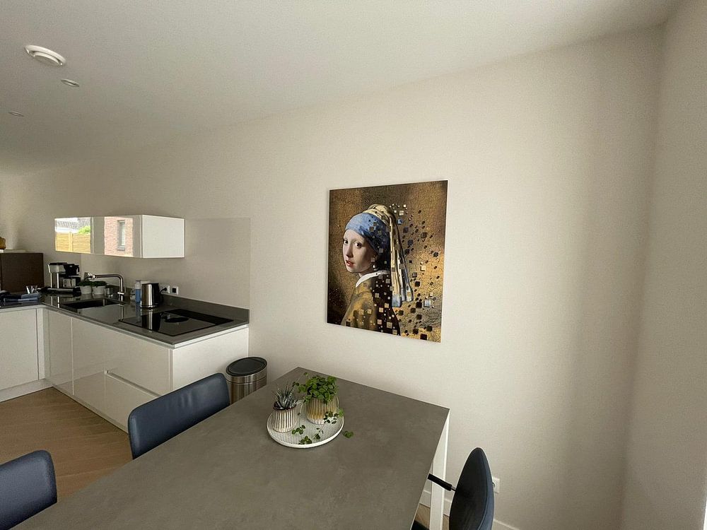 Girl with a Pearl Earring - Johannes Vermeer  by Lia Morcus 