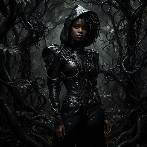 jungle woman, steampunk