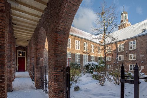 Doelenhuis in de winter, Utrecht
