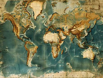 world map by PixelPrestige