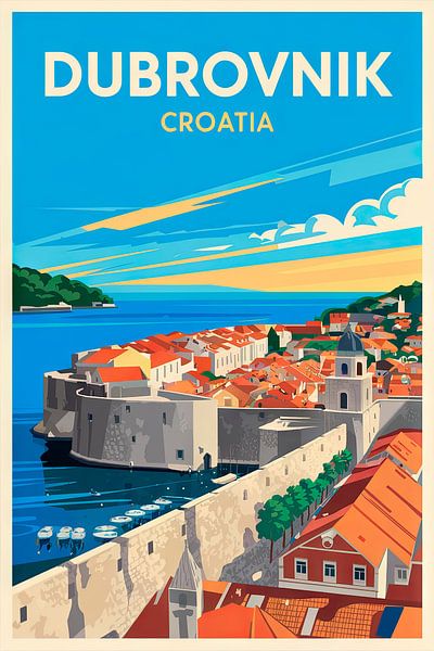 Dubrovnik, Croatia by Poster Art Shop