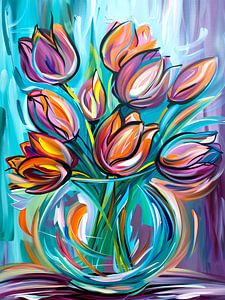 Bouquet de tulipes joyeuses