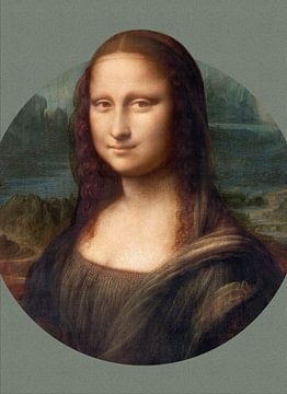 Mona Lisa - édition vert olive sur Gisela- Art for You
