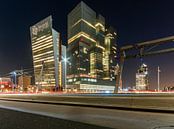 De Rotterdam en de Toren op Zuid op de Wilhelminapier in Rotterdam, gefotografeerd vanaf de Erasmusb van David Pronk thumbnail