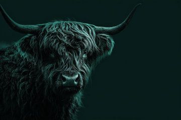 Scottish Highlander in Glow of Silence