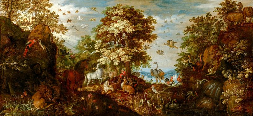 Orpheus verzaubert die Tiere mit seiner Musik, Roelant Savery von Meisterhafte Meister