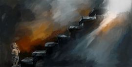 Die Treppe des menschlichen Lebens.