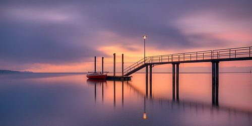 The last boat on the lonely jetty