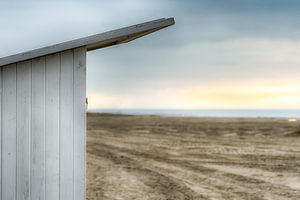 Strandhaus am Strand von Ostende
