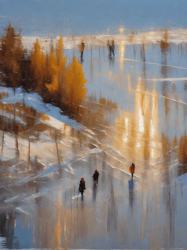 Winterlandschaft abstrakt
