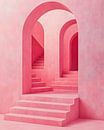 Roze trappen doolhof van But First Framing thumbnail
