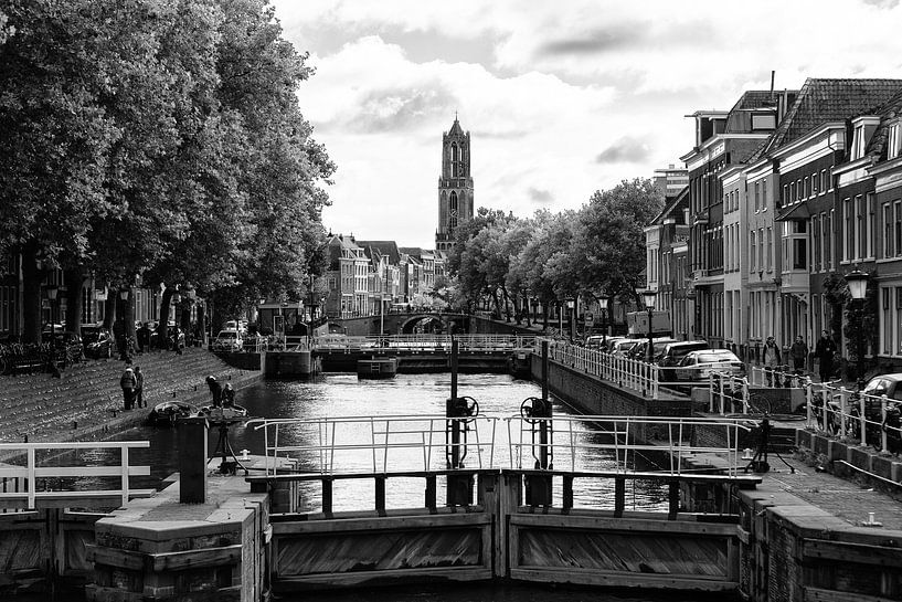 Domtoren Utrecht gezien vanaf de Bemuurde Weerd (1)  van André Blom Fotografie Utrecht