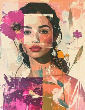 Abstract portret - Her Skin Remembers Summer van GᎥรєlค Art Ŧ๏г Y๏ย