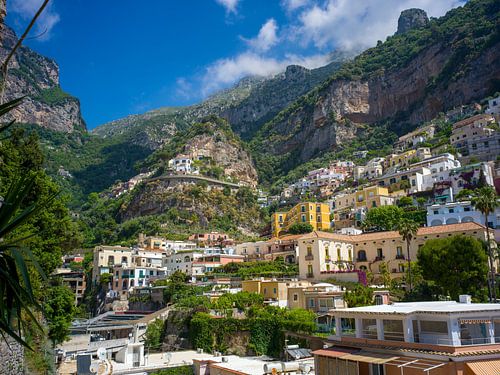 Uitzicht op Positano (Amalfikust)