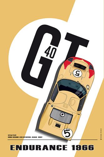 Ford GT40 Bucknum-Hutcherson LM 1966