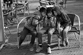 All eyes on the game.