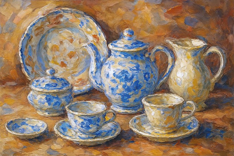 Antique ceramic tableware painting by Gallery Hoppenbrouwers