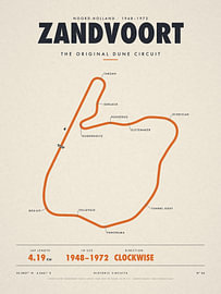 Historic Zandvoort circuit 1948–1972 by Sidney van den Boogaard