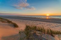 Sunset at the island of Texel, the Netherlands