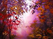Herbstwald von Angel Estevez Miniaturansicht