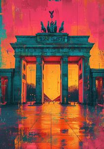 Pop Art Berlin Brandenburger Tor von Niklas Maximilian