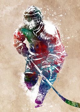 Hockeyspeler #hockey #sport van JBJart Justyna Jaszke
