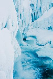 Frozen waterfall in Sweden by Ineke Huizing