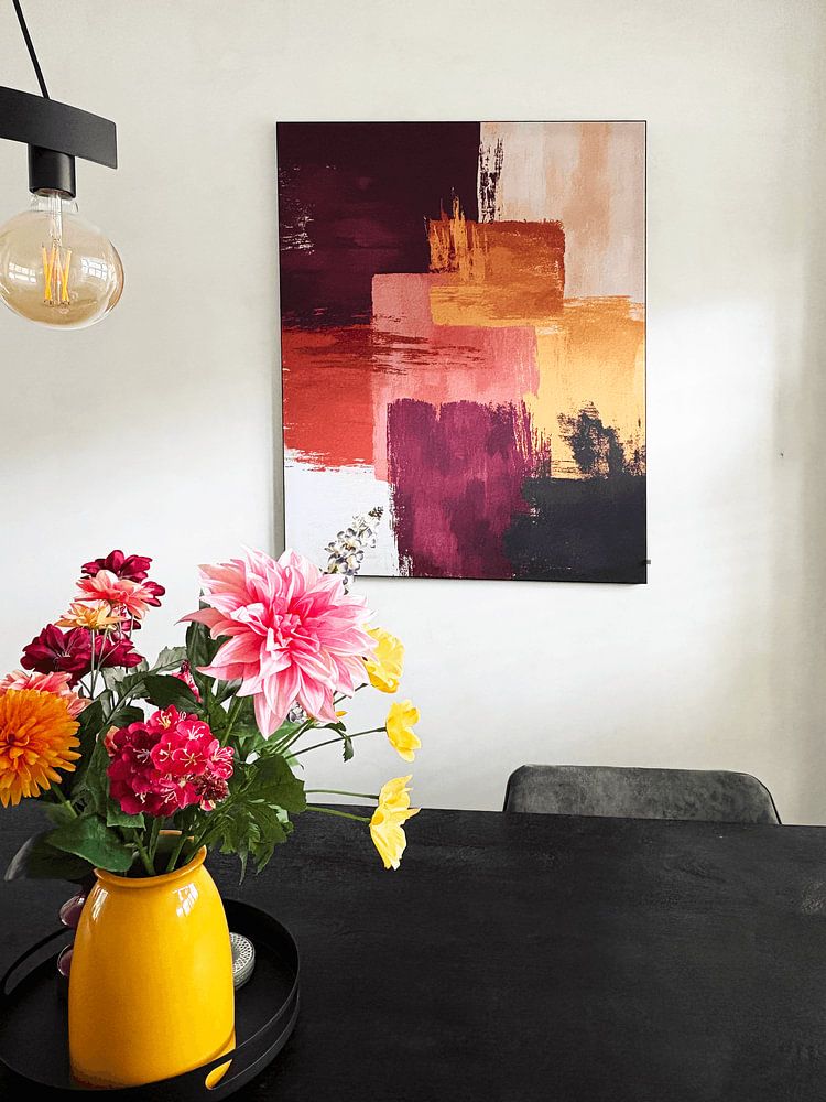 Abstrakt in Burgund und Ocker, von Gypsy Galleria