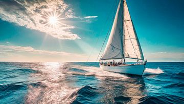 Segelboot auf dem Meer von Mustafa Kurnaz