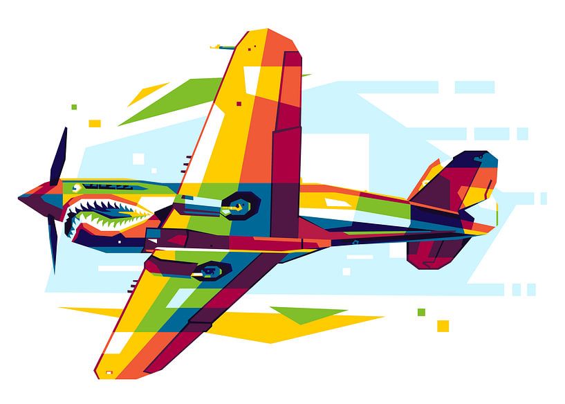 P-40 Kittyhawk in WPAP van Lintang Wicaksono