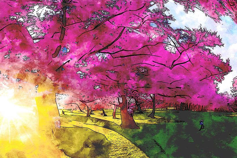 Japanese Garden by The Art of Mark Fischer