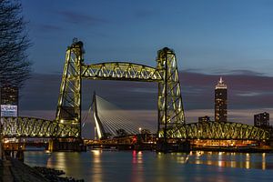 Die Koningshaven-Brücke in Rotterdam: "De Hef". von Jaap van den Berg