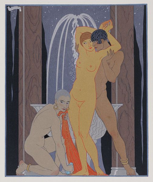 Clodia accompanying her brother, George Barbier by Masterful Masters