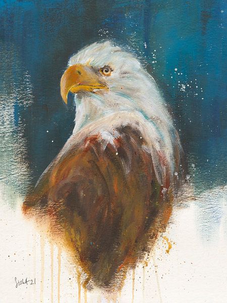 Kosmischer Adler von Siska Kroondijk