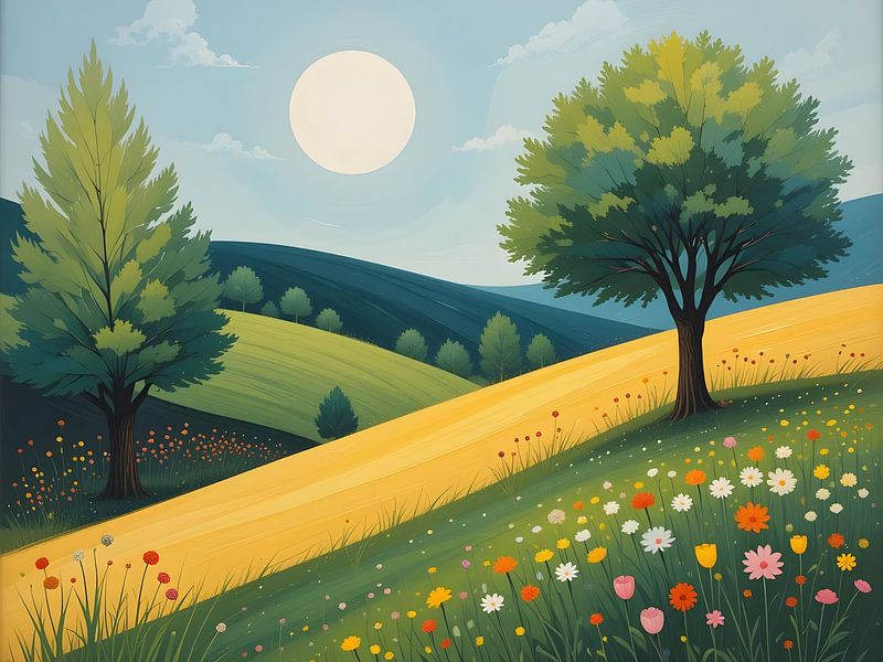 Blühende Wiese von HorizonArtistry