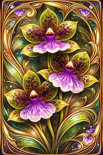 Orchideeen Jugendstil
