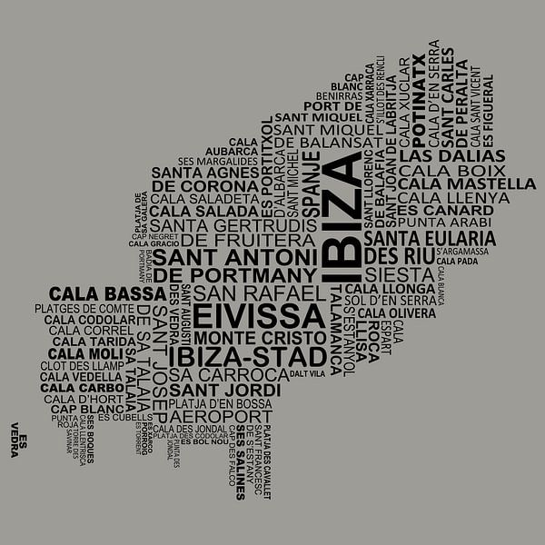 Ibiza Map by Stef van Campen