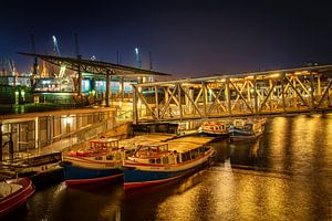 Nachtruhe an den Hamburger Landungsbrücken