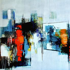 Composition de l'abstraction sur Claudia Neubauer