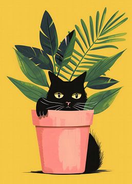 Kat in de plant van Andreas Magnusson