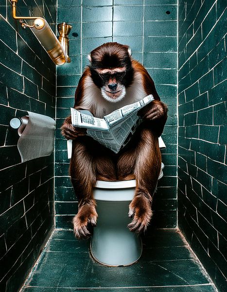 Nous ressemblons parfois à des singes, ou les singes ressemblent-ils aux hommes ? par Bianca van Dijk