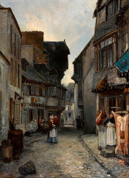 Une rue de Landerneau, Johan Barthold Jongkind par Des maîtres magistraux